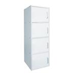 Шкаф за съхранение бял 42x30x106