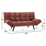 Разтегателен триместен диван в 4 цвята 182см
