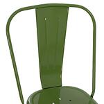 Метален стол за дома и градината МЕЛИТА маслинено зелен