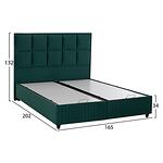 Тапицирана спалня MILO 160x200 зелено кадифе