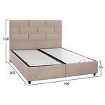 Тапицирана спалня СОЛЕДАД 160x200 в 3 цвята