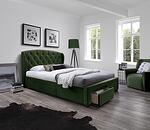 Тапицирана спалня с чекмеджета САБРИНА 160x200 в 2 цвята