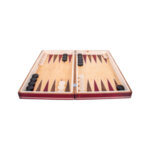 Шах и табла комплект размер 38х38 см. в червен цвят