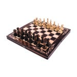 Шах и табла комплект размер 38х38 см. в кафяв цвят