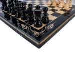 Шах и табла комплект размер 50х50 см. в черен цвят