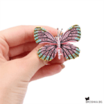 Брошка пеперуда с кристали 3