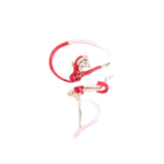 Брошка гимнастичка с лента в червено
