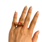 Дамски червен пръстен 'RED'