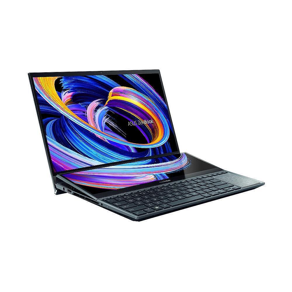 Asus ZenBook Duo 15 UX582H-OLED-H941X, Screen Pad Plus, Intel Core i9-11900H 2.5 GHz (24M Cache, up to 4.9 GHz, 8 cores), 400nits,15.6"OLED 4KUHD (3840x2160)Touch, 32GB DDR4 on board, PCIE4