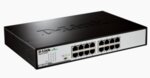 D-Link 16-Port 10/100/1000Mbps Copper Gigabit Ethernet Switch, rack mountable