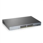 ZyXEL GS1350-26HP, 26 Port managed CCTV PoE switch, long range, 375W