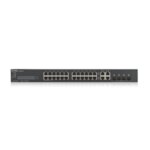 ZyXEL GS1920-24v2, 28 Port Smart Managed Switch 24x Gigabit Copper and 4x Gigabit dual pers., hybird mode, standalone or NebulaFlex Cloud
