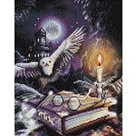 Диамантен Гоблен "Магията на Хари Потър" - 30 x 38 см, Кръгли мъниста