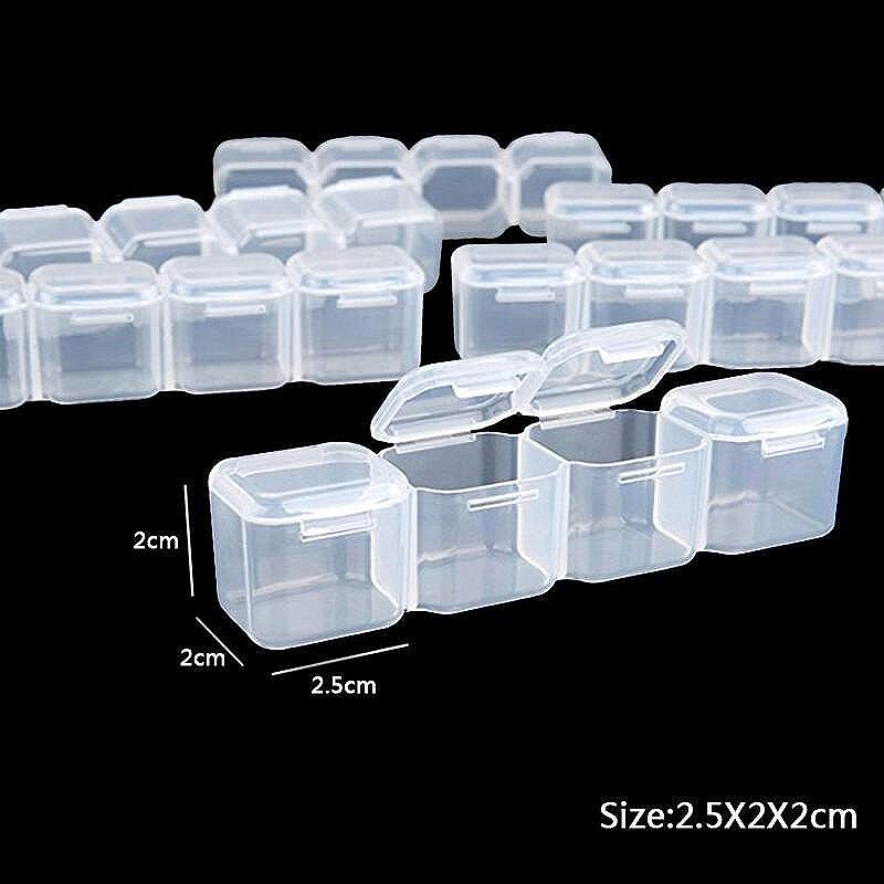 Кутия за съхранение на диамантени мъниста - 64 гнезда-Copy