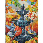 Диамантен Гоблен с Рамка "Цветна Гора" - 30 x 40 см, Квадратни мъниста-Copy