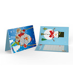 Диамантени Поздравителни Картички за Коледа - 4 броя, Кръгли мъниста-Copy