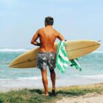 Бързосъхнеща кърпа за плаж Жълто-Copy