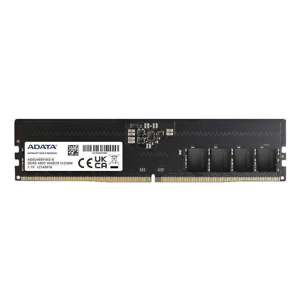 Adata 16GB Desktop Memory - DDR5 U-DIMM 4800 MHz , 1.1V