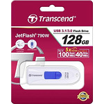 Transcend 128GB JETFLASH 790, USB 3.1, white