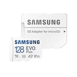 Samsung 128GB micro SD Card EVO Plus with Adapter, Class10, Transfer Speed up to 130MB/s