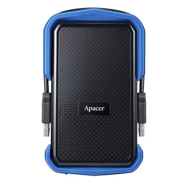Apacer AC631, 1TB 2.5” SATA HDD USB 3.2 Military-Grade Shockproof Portable Hard Drive