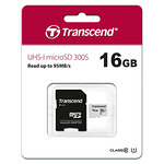 Transcend 16GB microSD UHS-I U1 (with adapter)