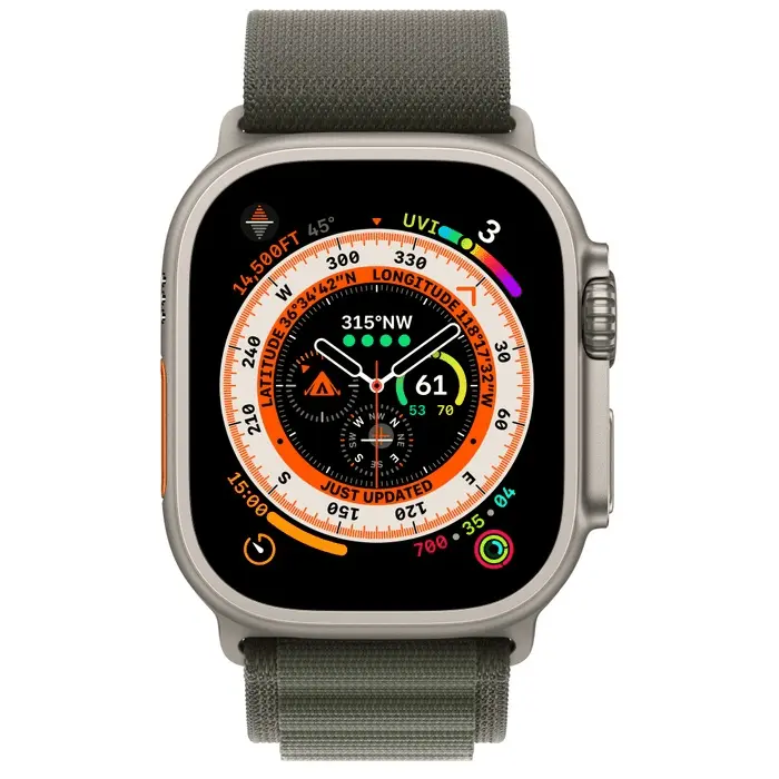 Смарт часовник Apple Watch Ultra GPS + Cellular 49mm - MQFN3BS/A