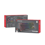 Genesis Mechanical Gaming Keyboard Thor 303 TKL RGB Backlight Red Switch US Layout Black