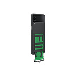 Samsung Flip4 Silicone Cover with Strap Black