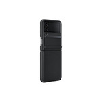 Samsung Flip4 Flap Leather Cover Black
