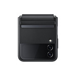 Samsung Flip4 Flap Leather Cover Black