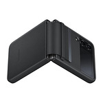 Samsung Flip4 Flap Leather Cover Black