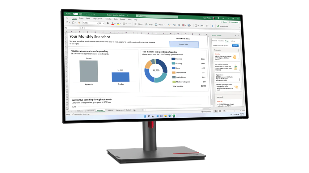 Монитор 27" Lenovo ThinkVision P27h-30 - 63A1GAT1EU_1