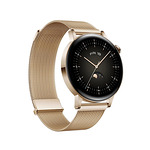 Huawei Watch GT 3 42mm, Milo-B19T, 1.32",  Amoled, 466x466, PPI 356, 4GB, Bluetooth 5.2, supports BLE/BR/EDR, 5ATM, Battery 292 maAh, Light Gold, Light Gold Milanese Strap