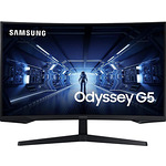Извит геймърски монитор 27" Samsung Odyssey G5 - LC27G55TQBUXEN
