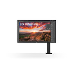 LG 32UN880P-B, 31.5" UltraFine Ergo 4K, IPS AG, DCI-P3 95%, 5ms, 350 cd/m2, 1000:1, 3840x2160, HDR 10, USB Type-C, USB, HDMI, DisplayPort, AMD FreeSync, Speaker 5Wx2, Game Mode, Reader Mode,