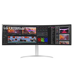 LG 49WQ95C-W, 49" 32:9 Curved UltraWide Dual QHD 5K 5120x1440 NANO IPS Panel, 144 Hz, USB Type-C, 5ms, 400 cd/m2, 1000:1, HDR400, HDR10, DCI-P3 98%, FreeSync, PIP, 2 PBP, HDMI, DisplayPort,