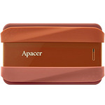 Apacer AC533, 1TB 2.5" SATA HDD USB 3.2 Portable Hard Drive Plastic / Rubber Garnet red