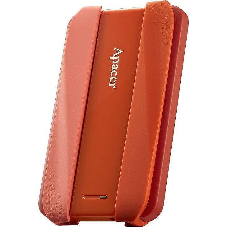 Apacer AC533, 2TB 2.5" SATA HDD USB 3.2 Portable Hard Drive Plastic / Rubber Garnet red