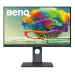 BenQ PD2700U, 27" IPS LED, 5ms, 3840x2160 4K, Design Monitor, 100% sRGB, DualView, PIP/PBP, CAD/CAM, Flicker-free, LBL, B.I., 1300:1, 20M:1 DCR, 10 bit, 350 cd/m2, HDMI, DP, miniDP, DP out,
