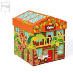 Кутия за игра с дървени фигурки Сафари Scratch 6181086