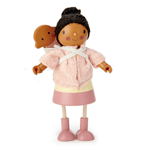 Дървена кукла г-жа Форестър с бебе Tender Leaf TL8150