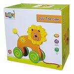 Дървена играчка за дърпане Лъвче Lelin L10014
