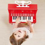 Дървено електронно пиано червено Hape H0628
