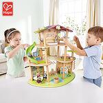 Дървена куклена къща Бамбуковата къща на пандите, Green Planet Explorers Hape H3413