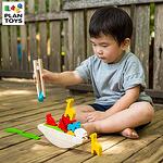 Дървена игра за баланс Лодка с животни PlanToys 5136