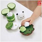 Детски дървен комплект десерти Зелен чай Hape H3195