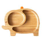 Детска бамбукова чиния Слонче, оранжева Eco Rascals 55052