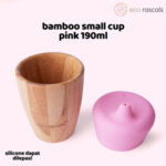 Детска бамбукова чаша с накрайник 190 мл., розова Eco Rascals 55380