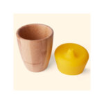 Детска бамбукова чаша с накрайник 190 мл., жълта Eco Rascals 55427